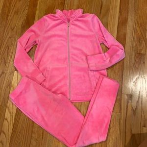 Lilly Pulitzer velour set girls XL